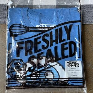 Johnny Cupcakes Blue Short Sleeve Tee Freshly Sealed